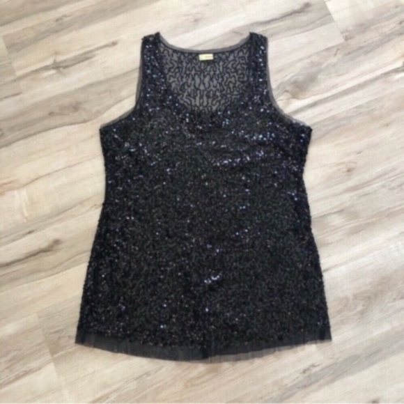 Wildcat Sheer Sequin Black Dress Swim Cover - Picture 2 of 6